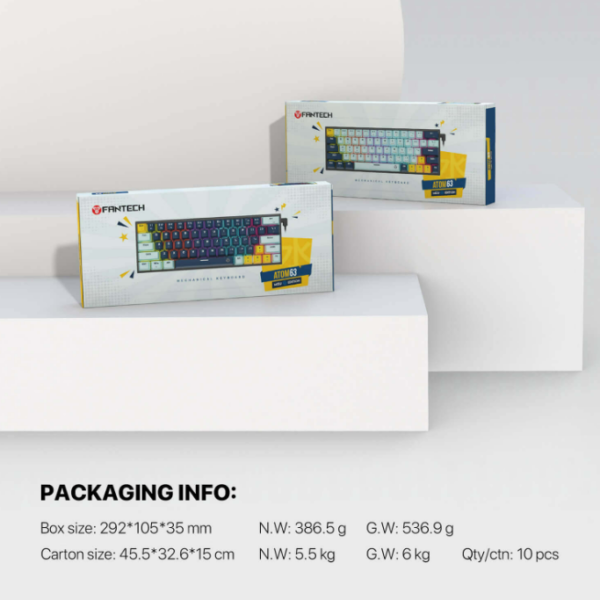 سماعات ميكانيكال Fantech Atom63 MK874V2