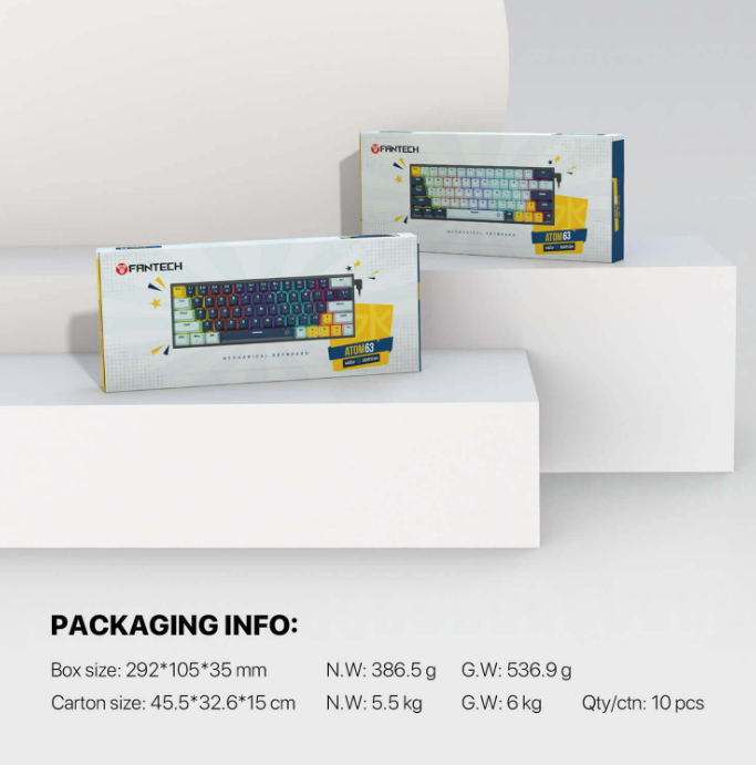 سماعات ميكانيكال Fantech Atom63 MK874V2